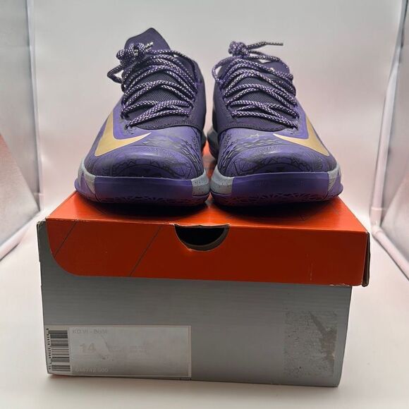 DS Men\'s Nike KD‎ VI BHM \'Black History Month\' Sz 14/EUR 48.5 [646742 500] main image 7